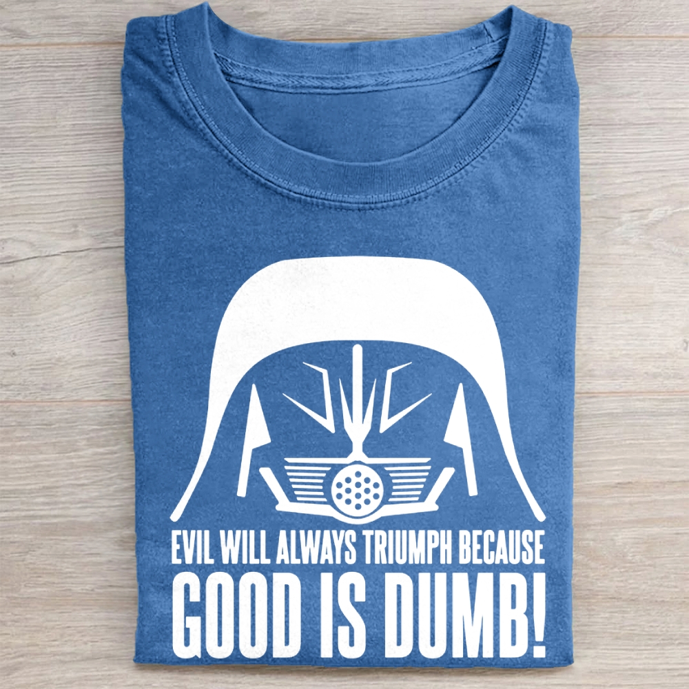 "Spaceballs Dark Helmet Quote" Villain Vintage Washed Tee