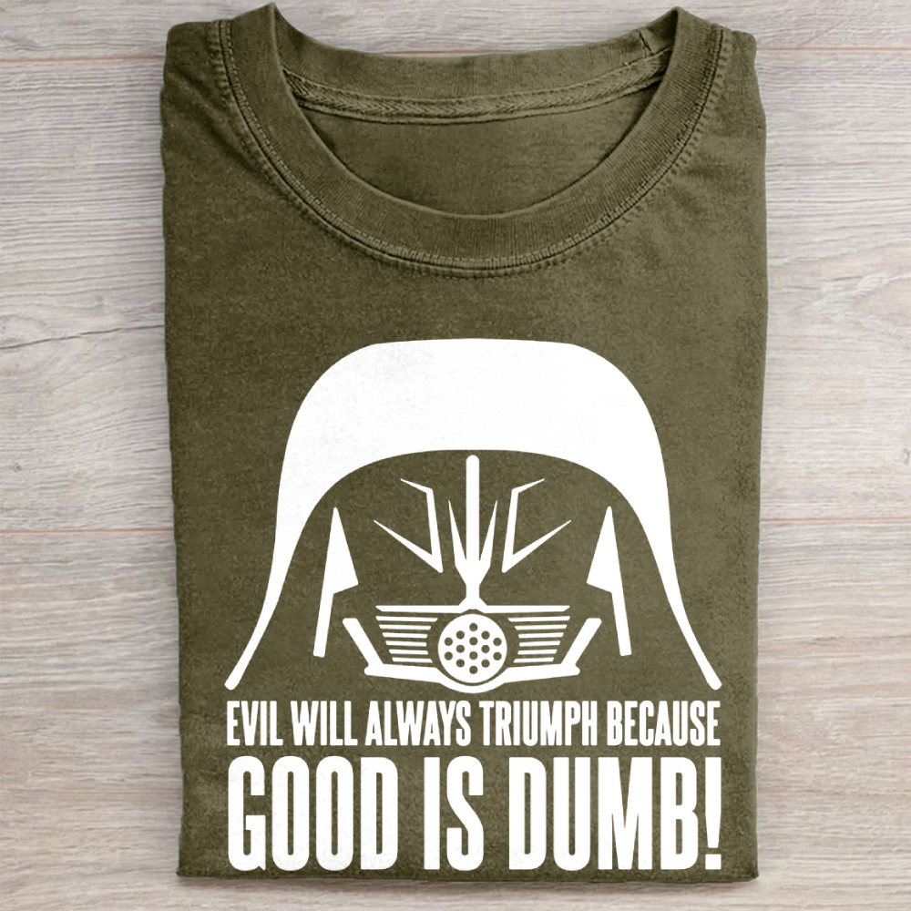 "Spaceballs Dark Helmet Quote" Villain Vintage Washed Tee