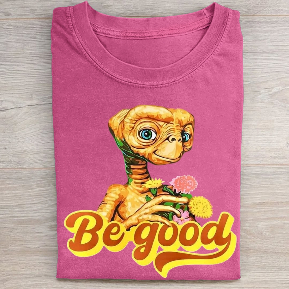 "E.T. 'Be Good'" Retro Alien Vintage Washed Tee 