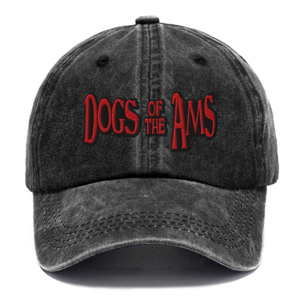 Embroidered Dogs of the AMS Washed Cap 