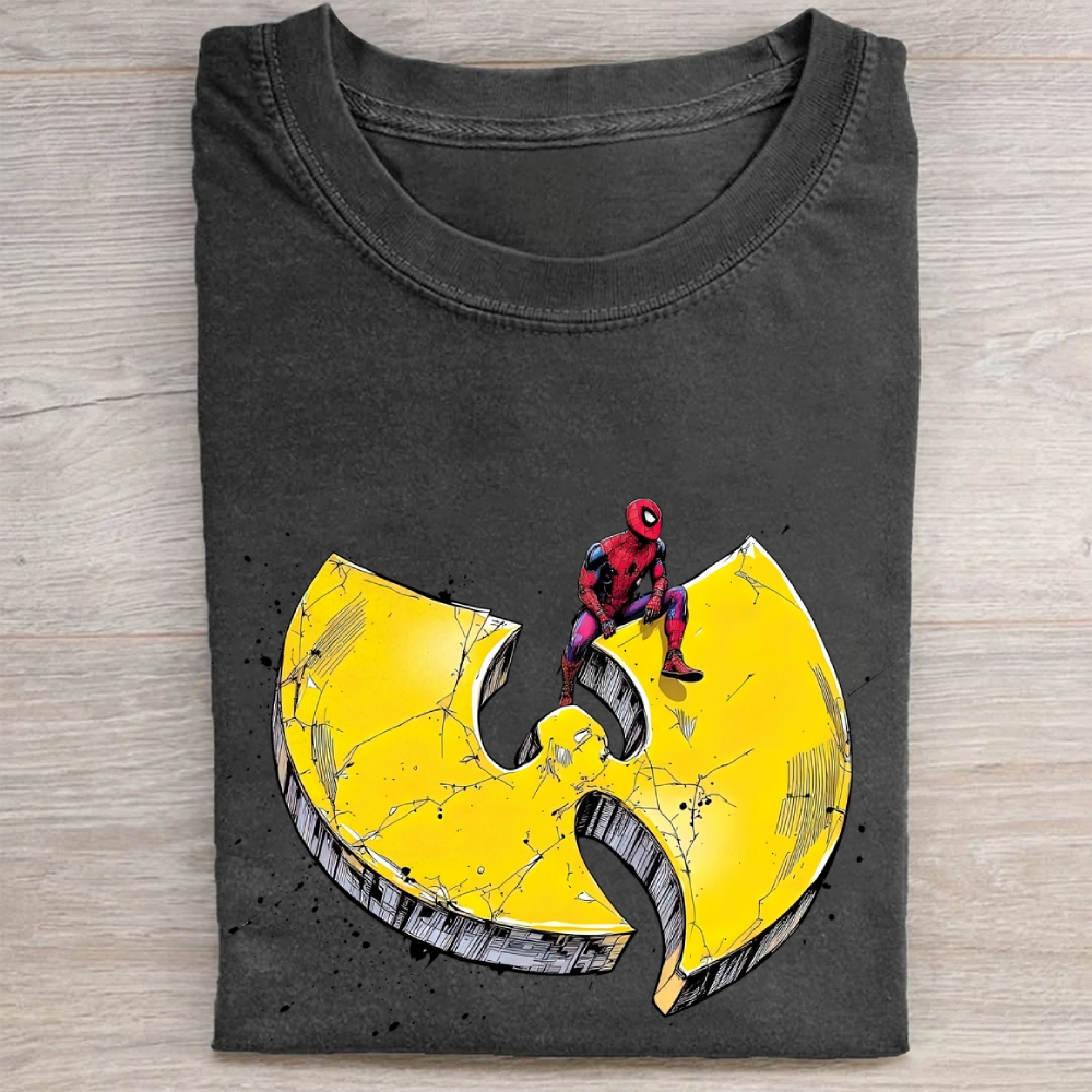 Spider-Man x Wu-Tang Clan Crossover Vintage Washed Tee 