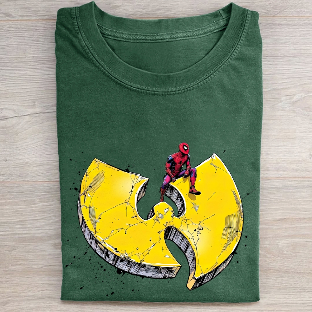 Spider-Man x Wu-Tang Clan Crossover Vintage Washed Tee 