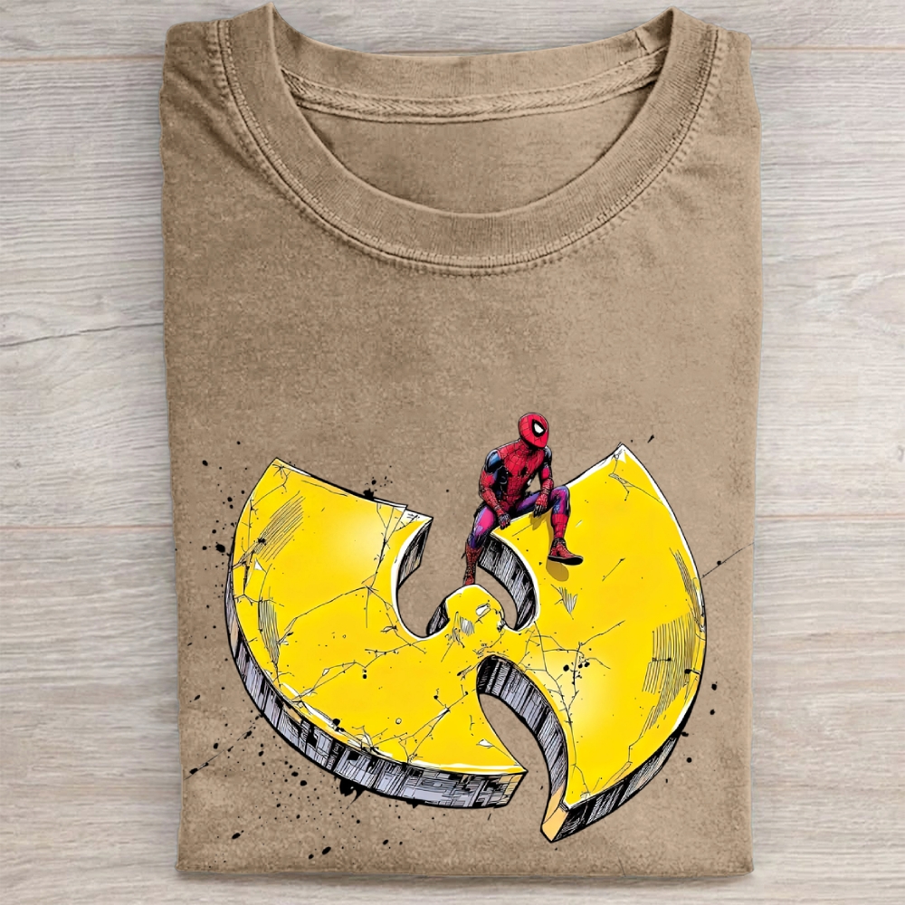 Spider-Man x Wu-Tang Clan Crossover Vintage Washed Tee 