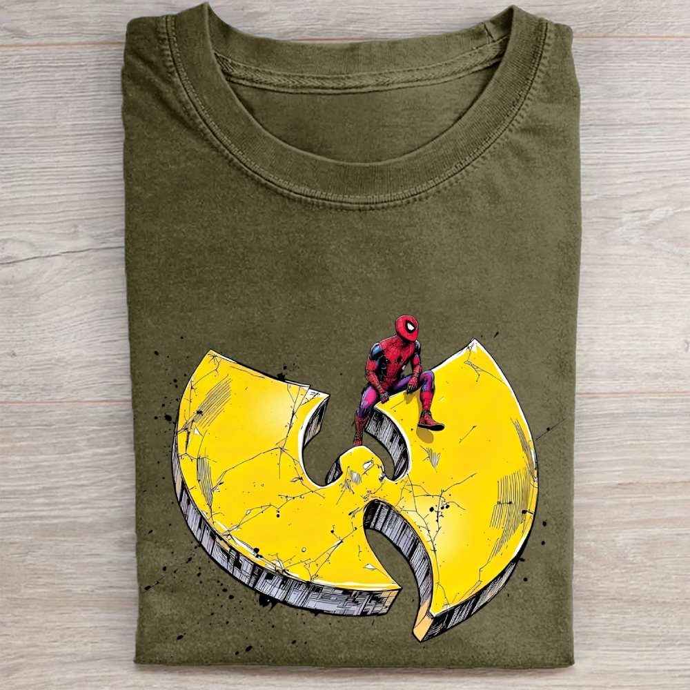 Spider-Man x Wu-Tang Clan Crossover Vintage Washed Tee 