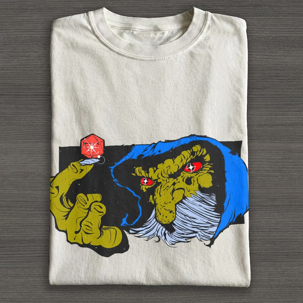 Gollum Wizard Comic Art Fantasy Vintage Cotton T-shirt