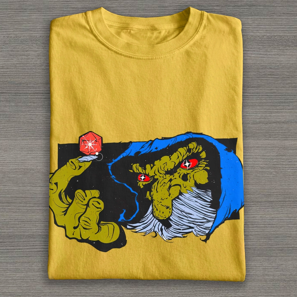 Gollum Wizard Comic Art Fantasy Vintage Cotton T-shirt