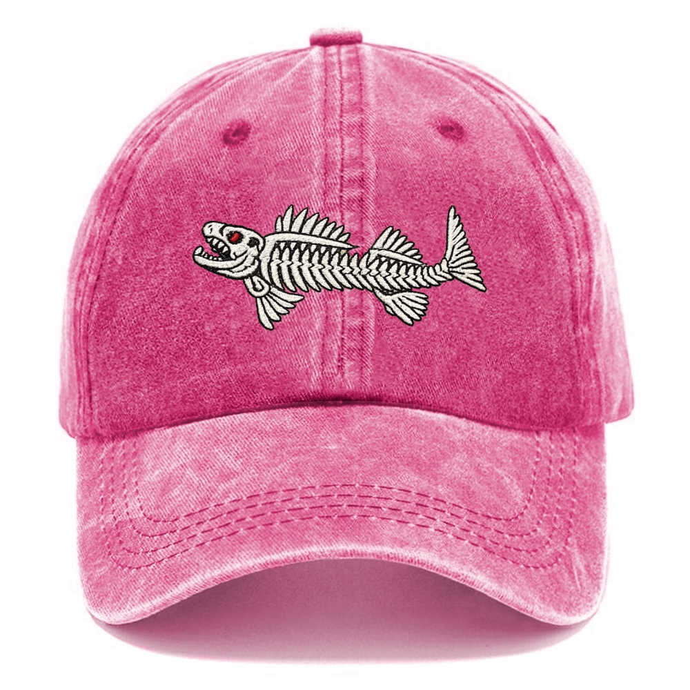  Fishbone Casual Washed Cap 