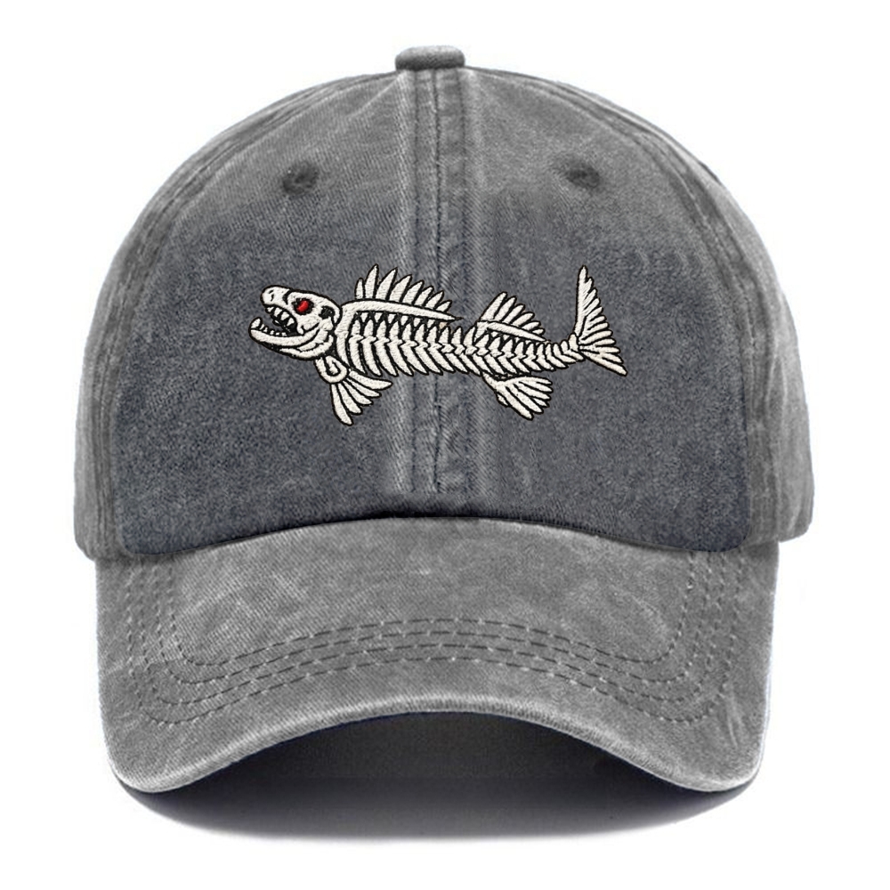  Fishbone Casual Washed Cap 