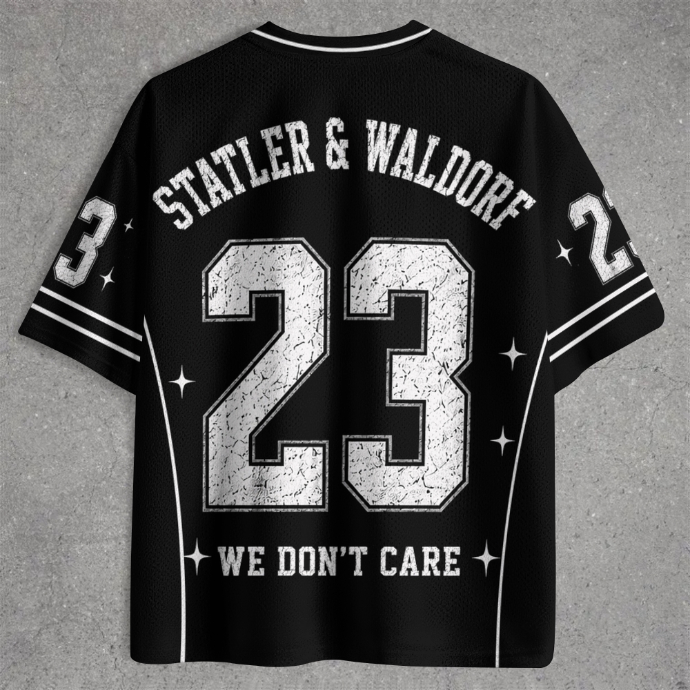 Statler & Waldorf Black & White Print Jersey Shirts
