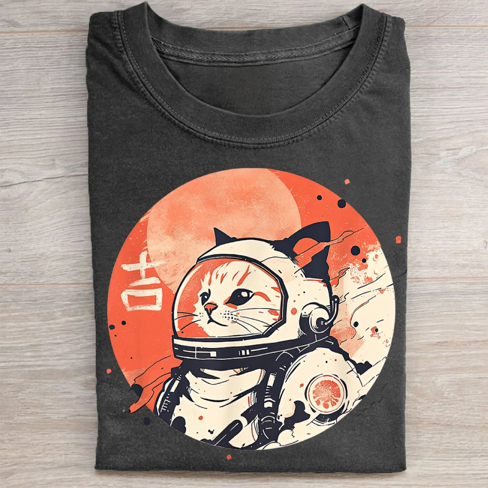 Vintage Japanese Minimalist  Washed Tee 