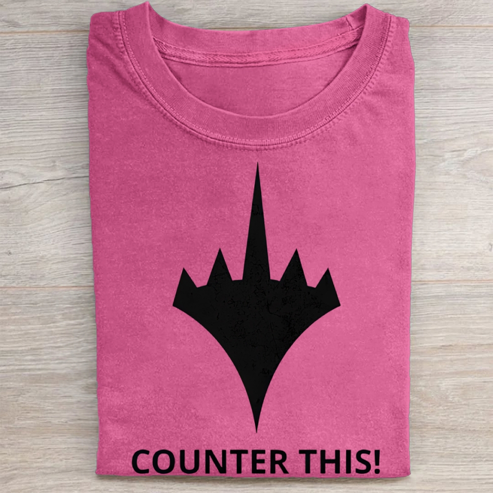 "Counter This!" Magic Game Mana Symbol Vintage Vintage Washed Tee