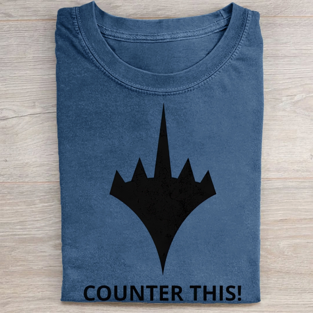"Counter This!" Magic Game Mana Symbol Vintage Vintage Washed Tee