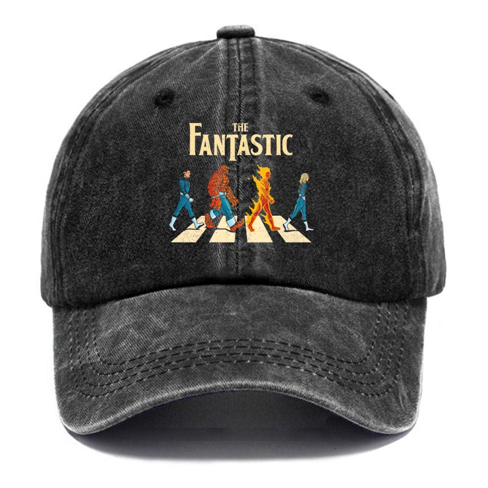 The Fantastic Four Superhero Vintage Casual Washed Cap