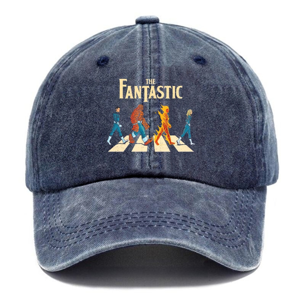 The Fantastic Four Superhero Vintage Casual Washed Cap