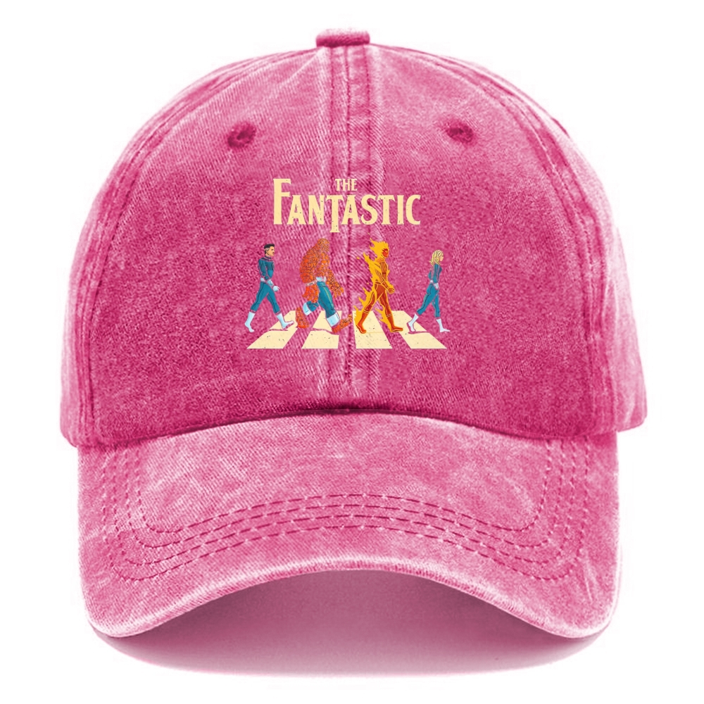 The Fantastic Four Superhero Vintage Casual Washed Cap