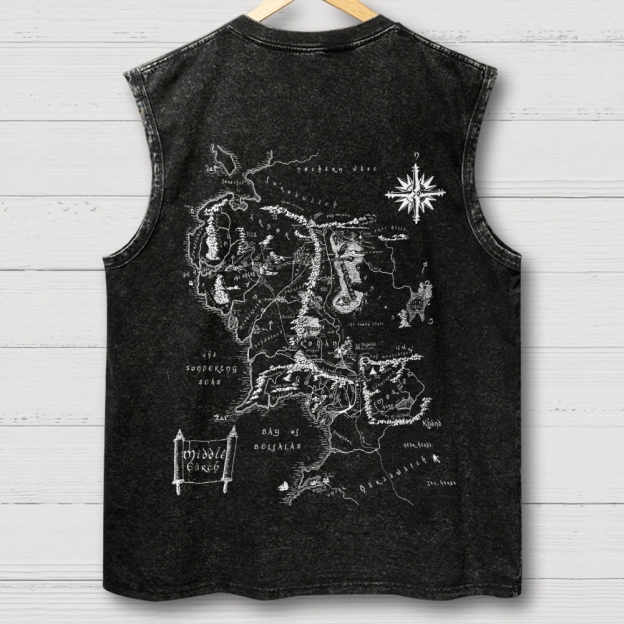 JRR Tolkie Washed Vest 