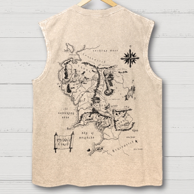 JRR Tolkie Washed Vest 