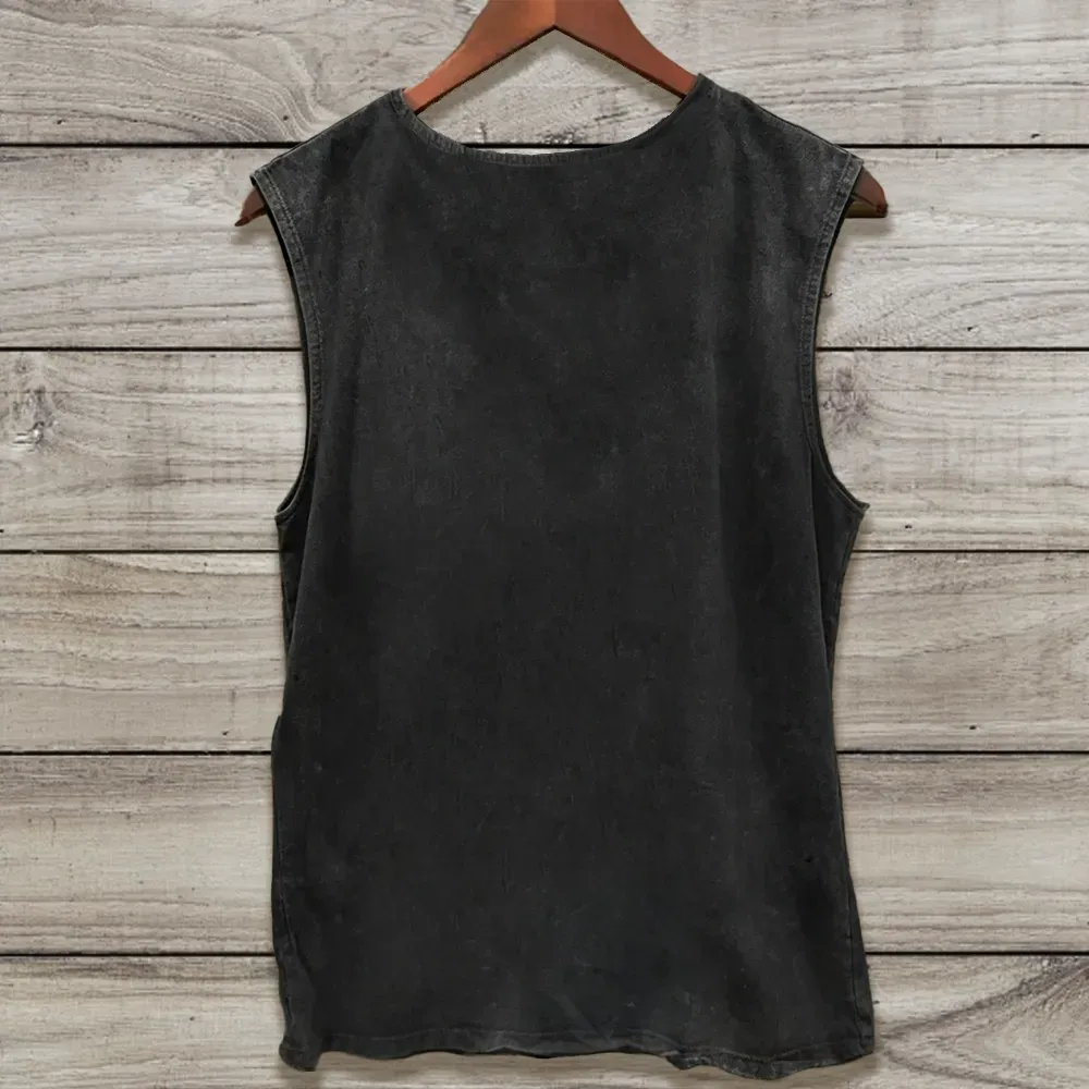 Support Live Music, Concert Festival, Musicians Music Lovers Pin Washed Vest