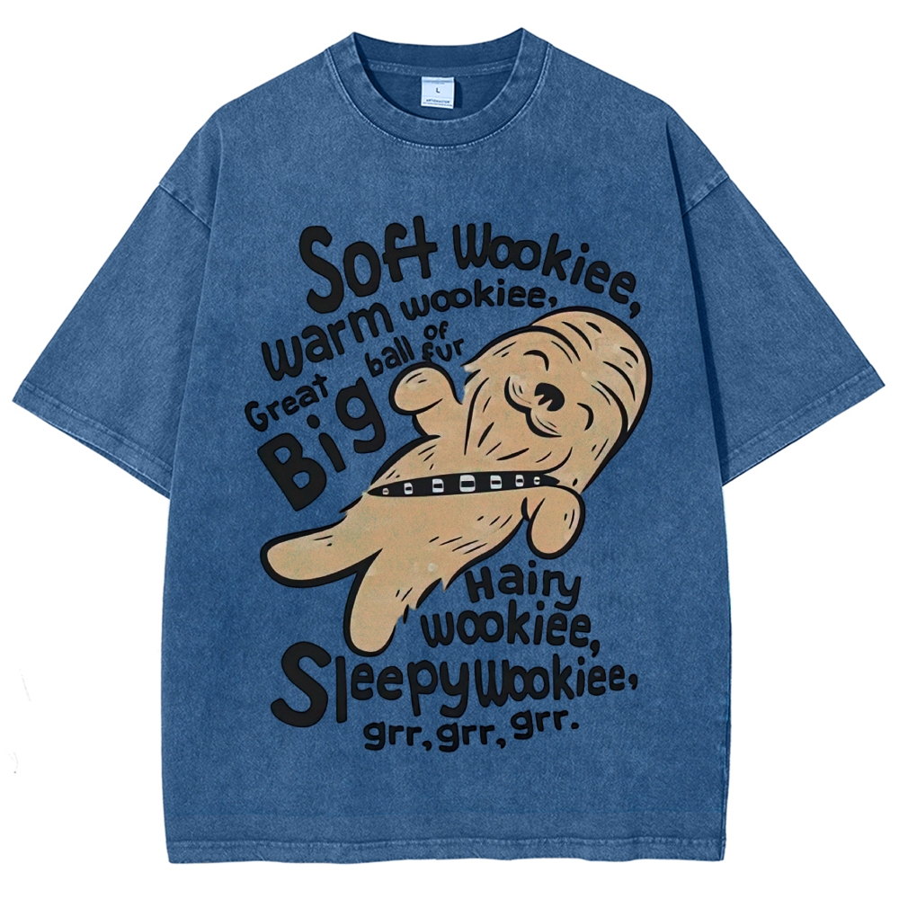 "Soft Wookiee" Star Wars Parody Cute Vintage Washed T-Shirt