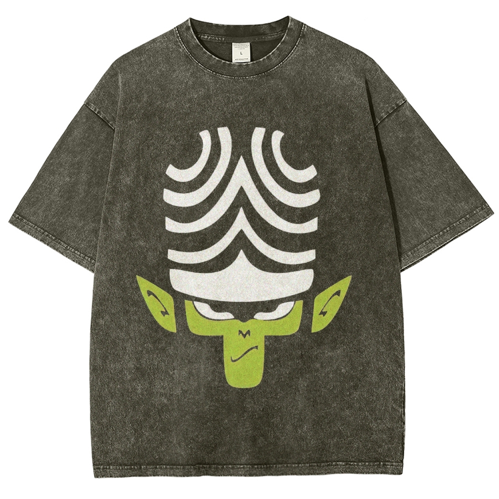 Mojo Jojo Minimalist Retro Cartoon Vintage Washed T-Shirt