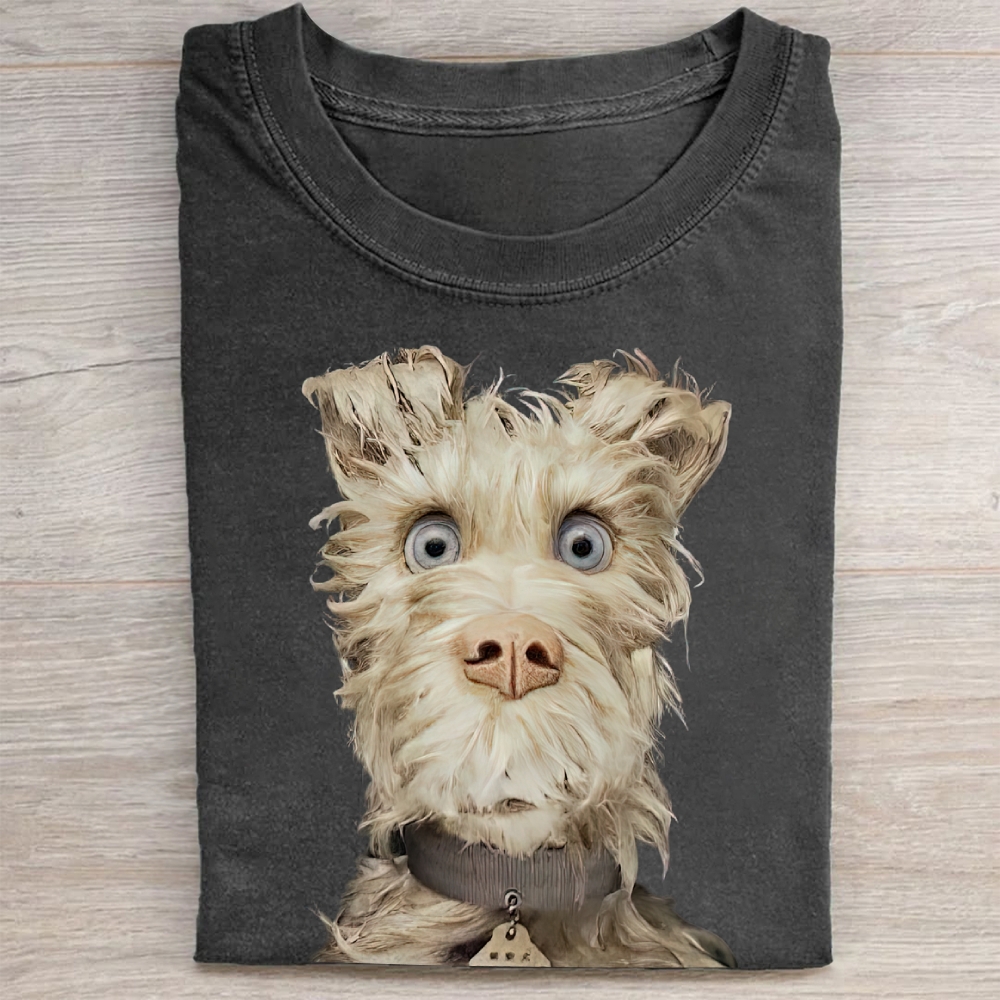 Max "Isle of Dogs" Wes Anderson Movie Vintage Washed Tee