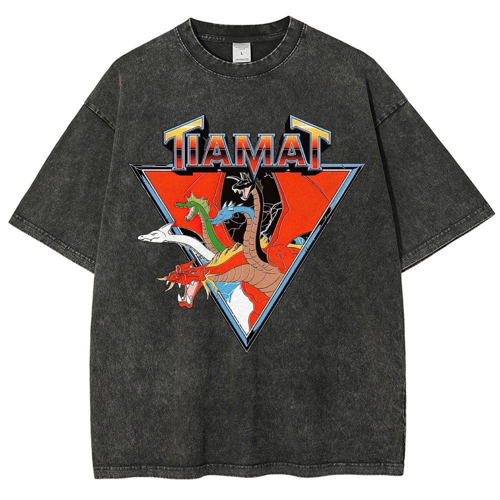 Tiamat "Queen of Evil Dragons" D&D Vintage Washed T-Shirt 