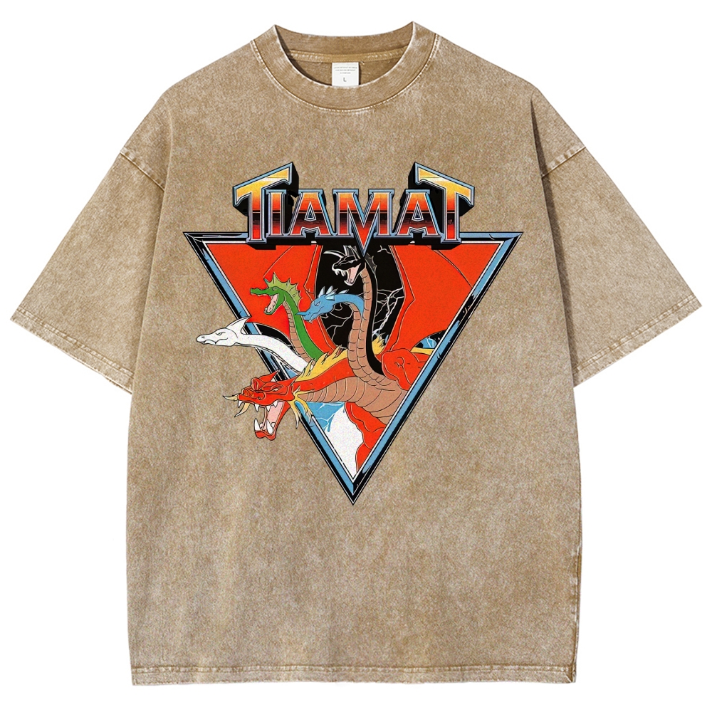 Tiamat "Queen of Evil Dragons" D&D Vintage Washed T-Shirt 
