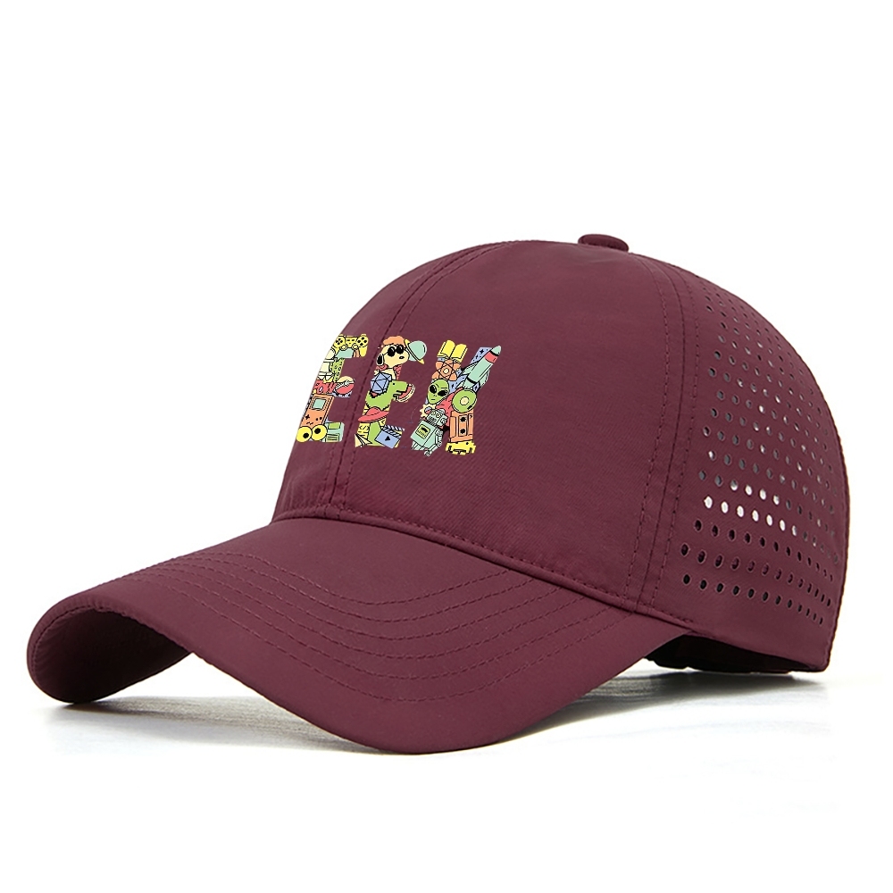 Retro Technology Geek Breathable And Quick-Drying Baseball Cap