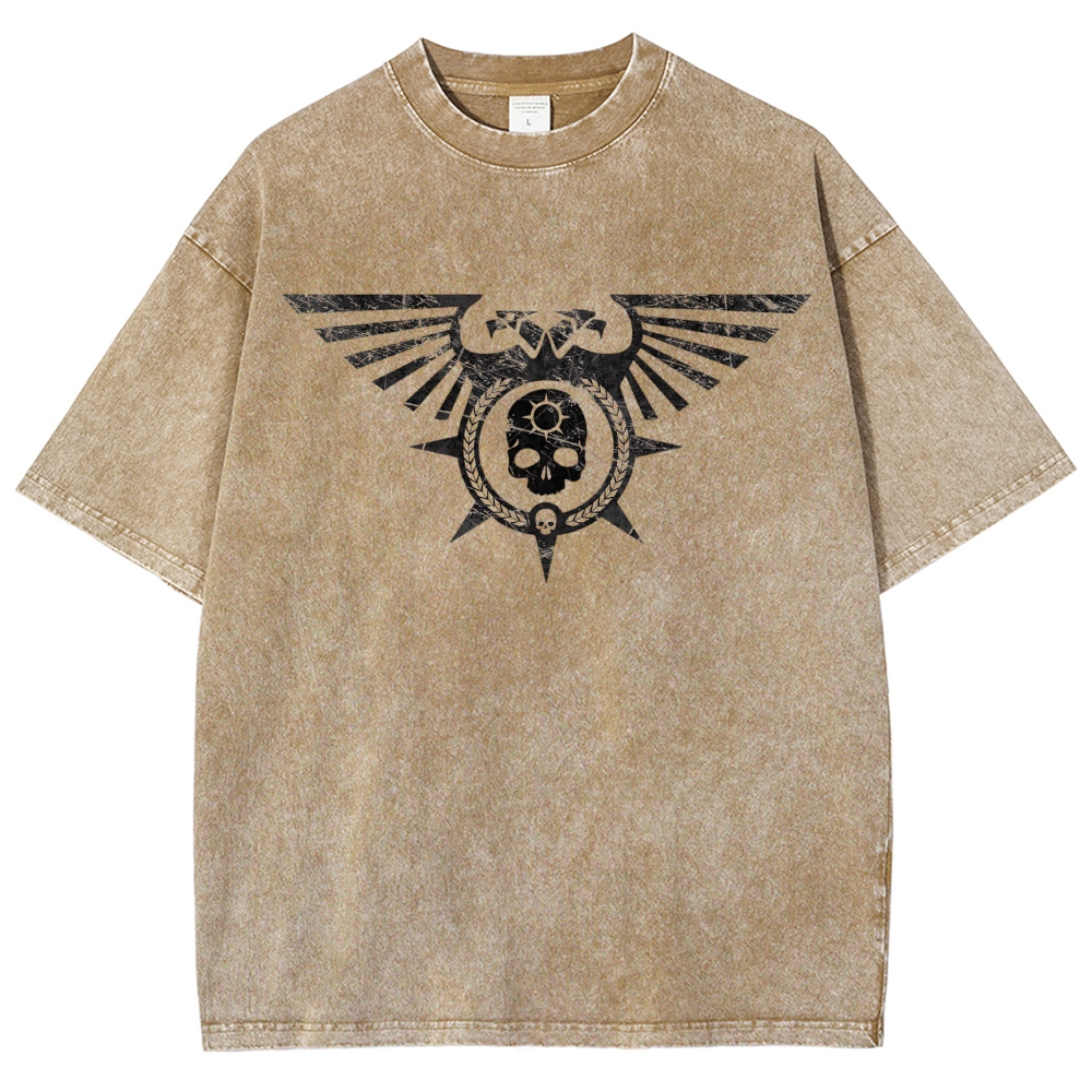 Imperial Eagle Weathered Warhammer 40k Vintage Washed T-Shirt