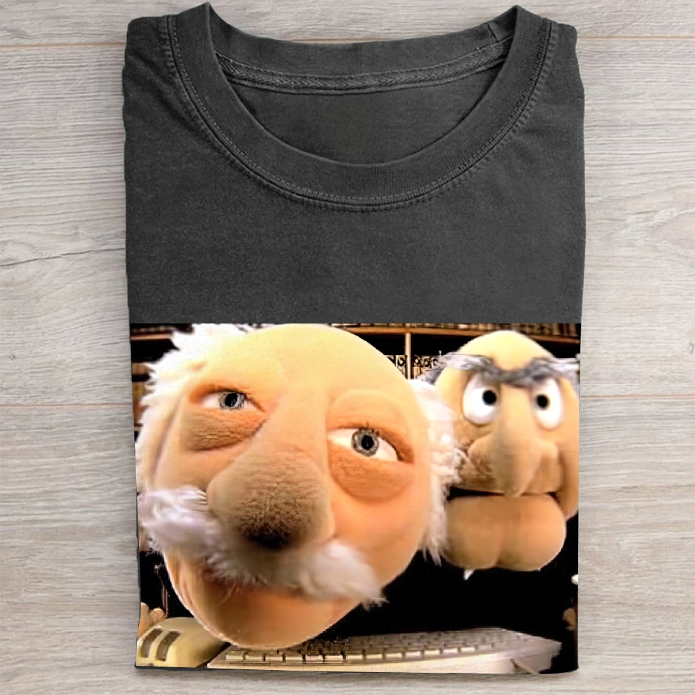 Muppets Statler & Waldorf Meme Retro Vintage Washed Tee