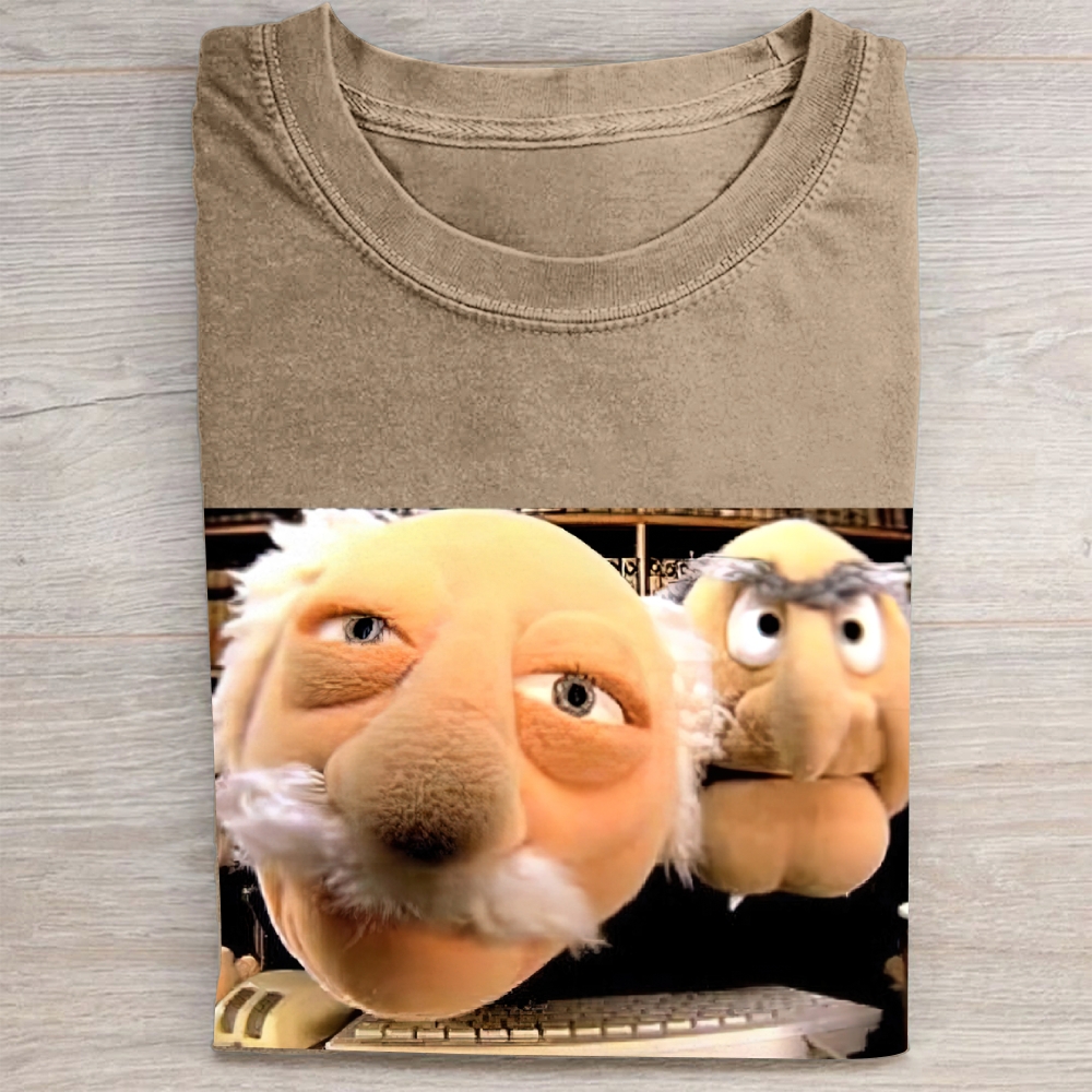 Muppets Statler & Waldorf Meme Retro Vintage Washed Tee