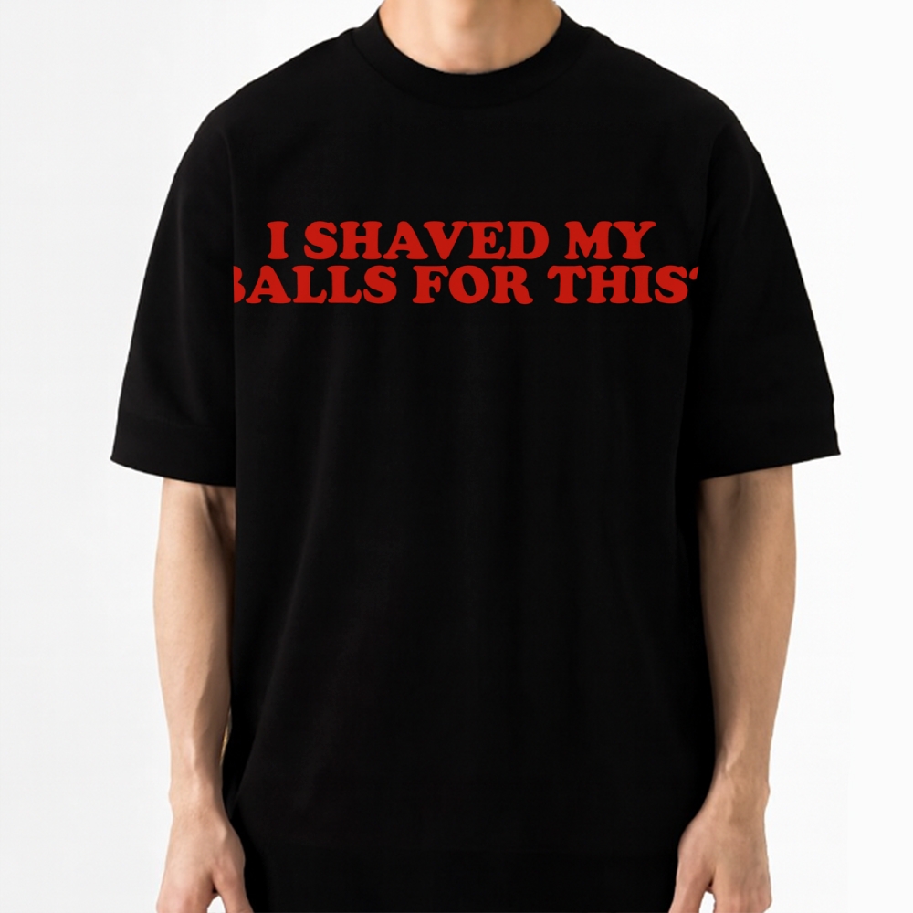 I Shaved My Balls for This Retro Cotton T-shirt