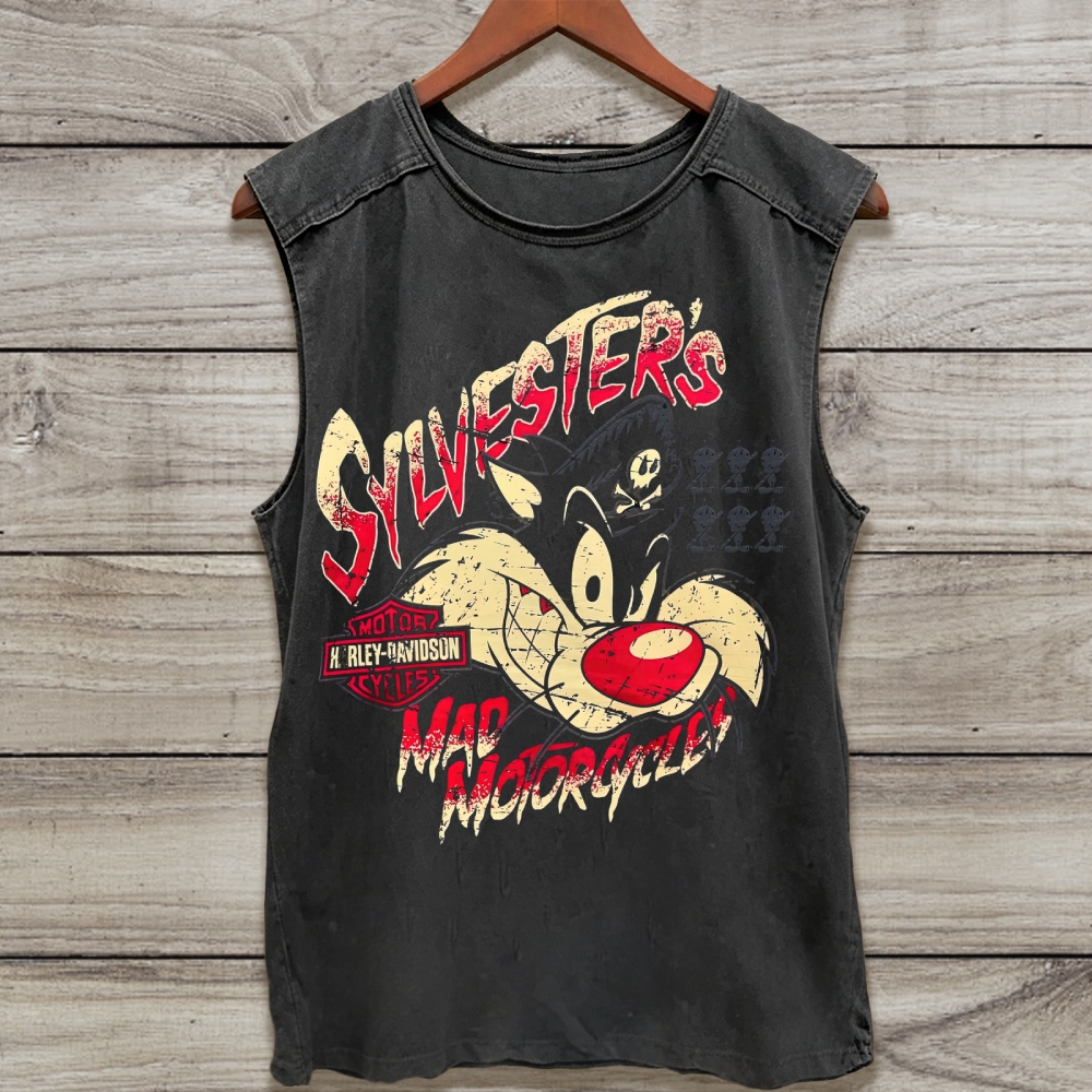 Sylvester’s Mad Motorcycles Washed Tank Top 