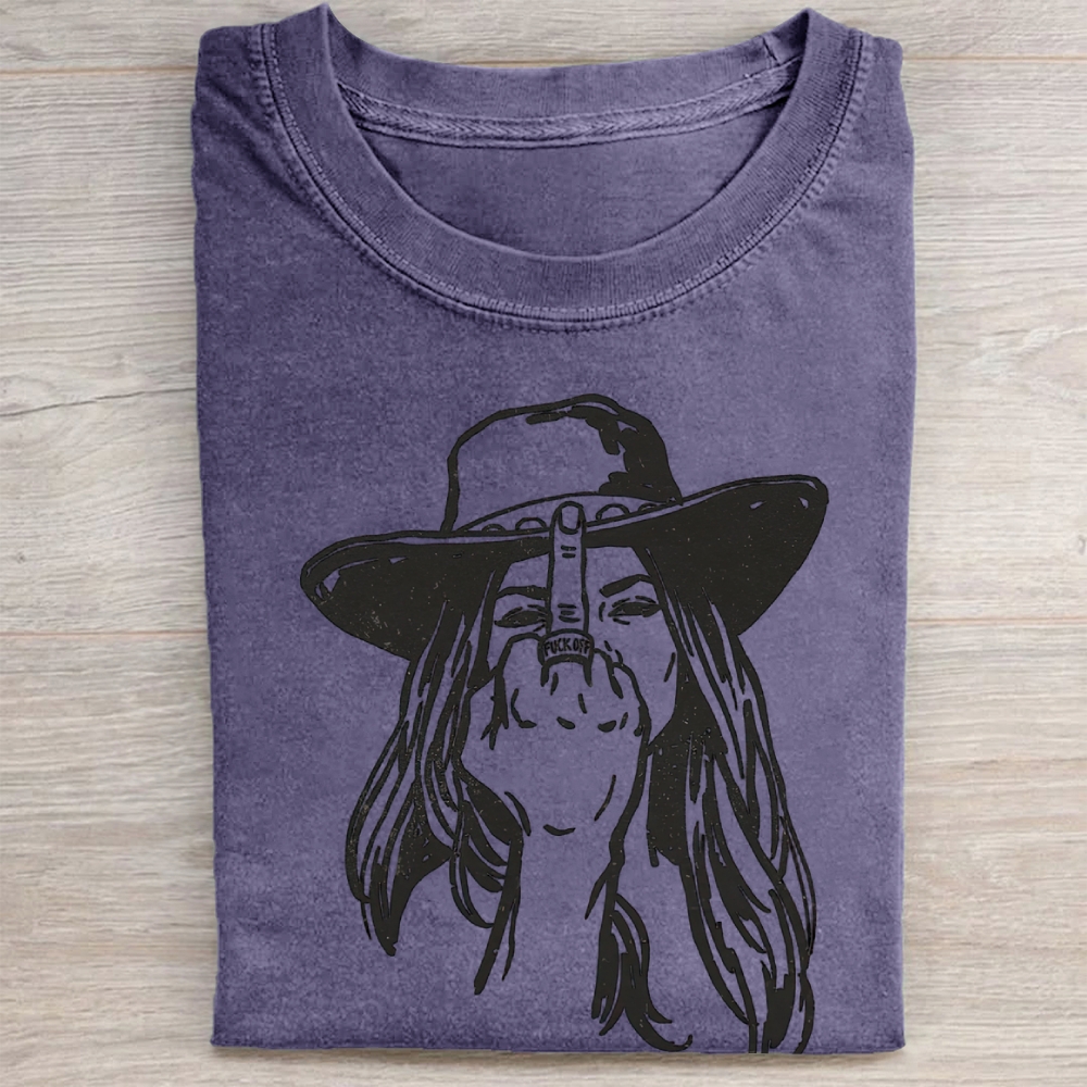 Cowgirl Attitude Graphic Vintage Washed Tee