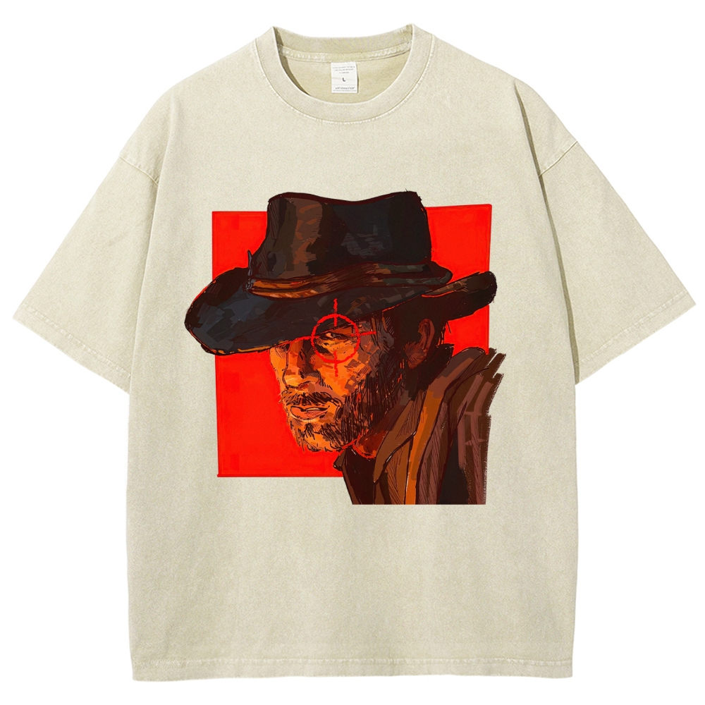 Sharpshooter Red Frame Washed T-Shirt 