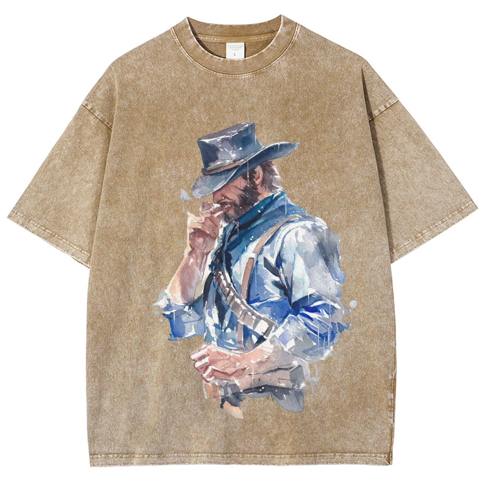 Frontier Spirit Watercolor Washed T-Shirt 