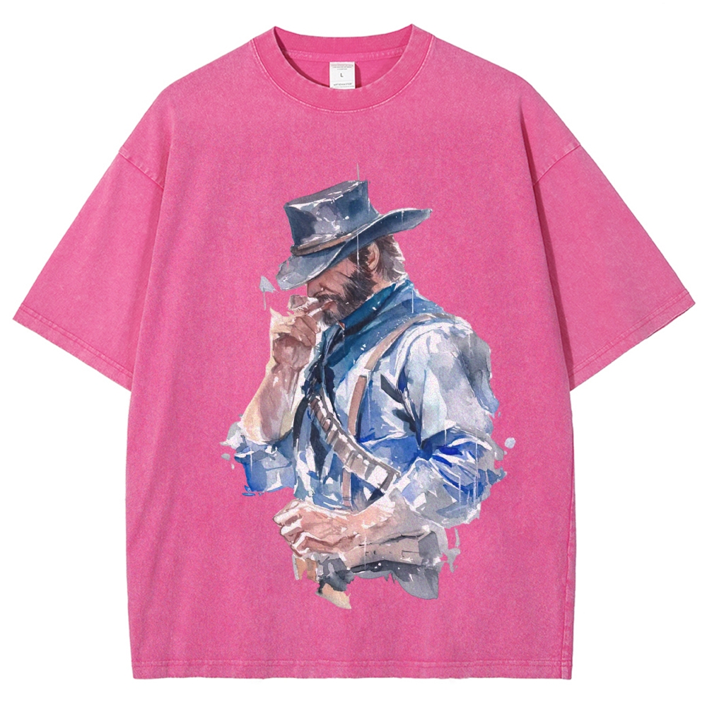 Frontier Spirit Watercolor Washed T-Shirt 