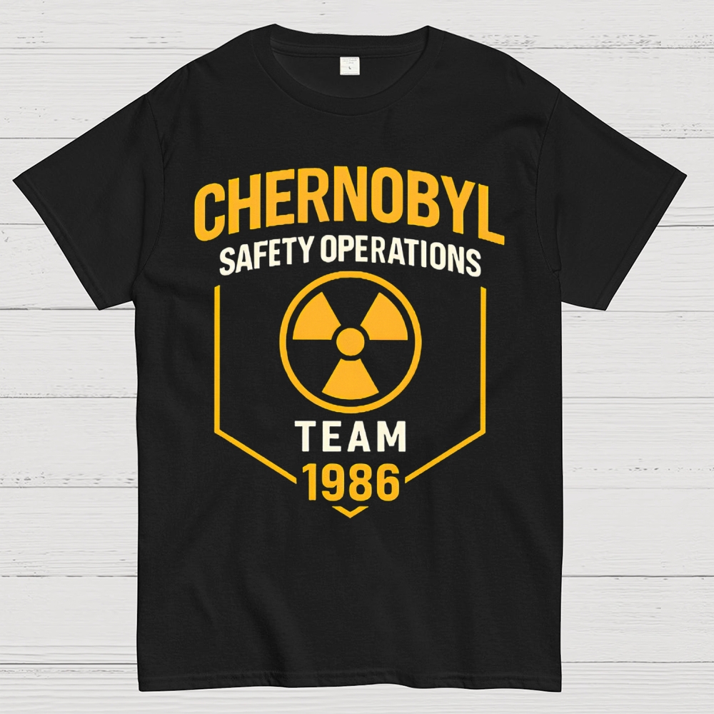 Chernobyl 1986 Safety Operations Team Cotton T-shirt 