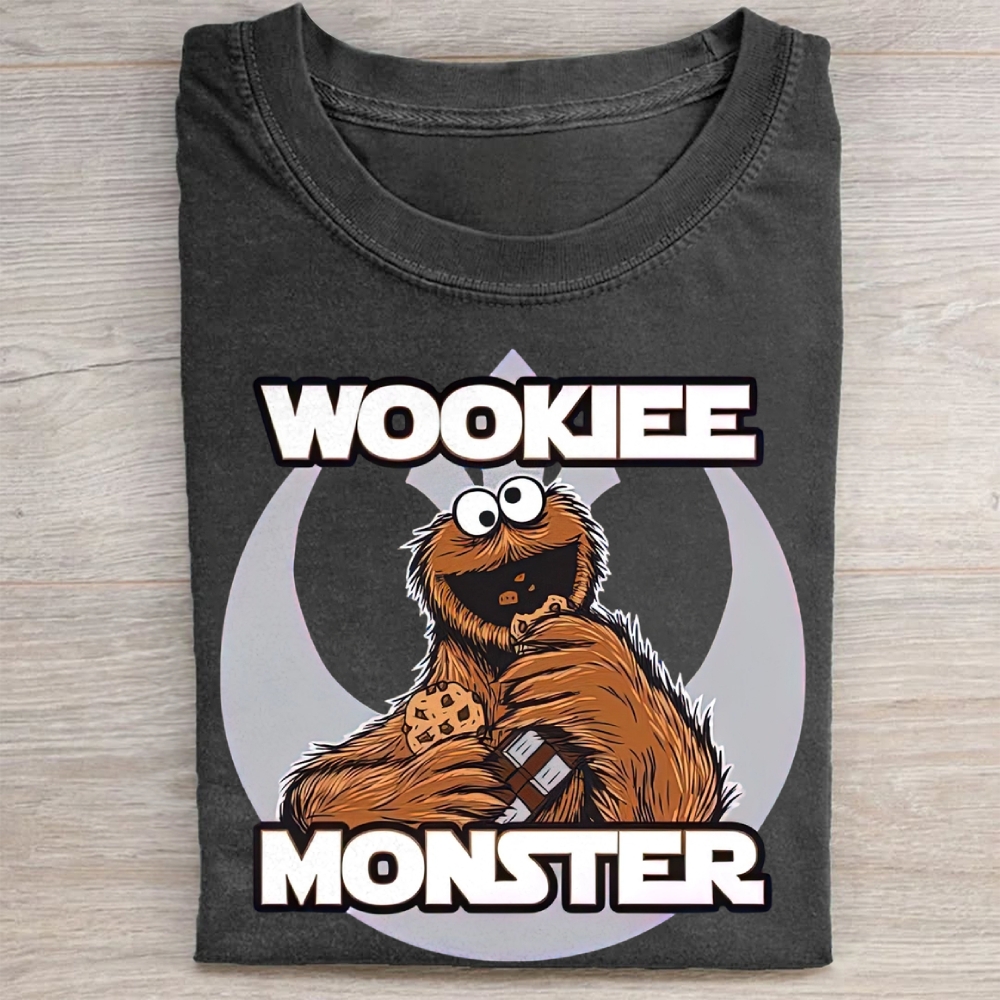 Rebel Symbol Background Cookie Monster Mix Vintage Washed Tee