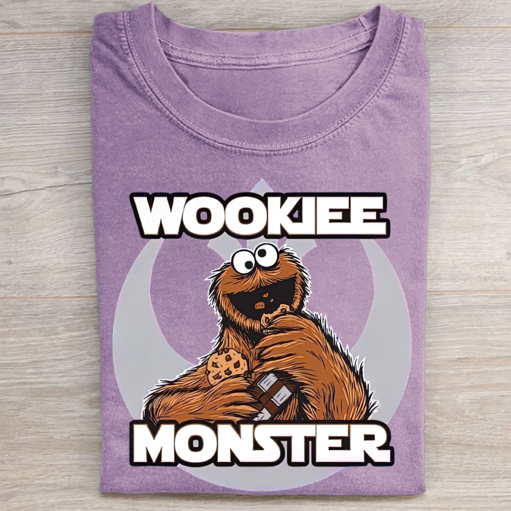 Rebel Symbol Background Cookie Monster Mix Vintage Washed Tee