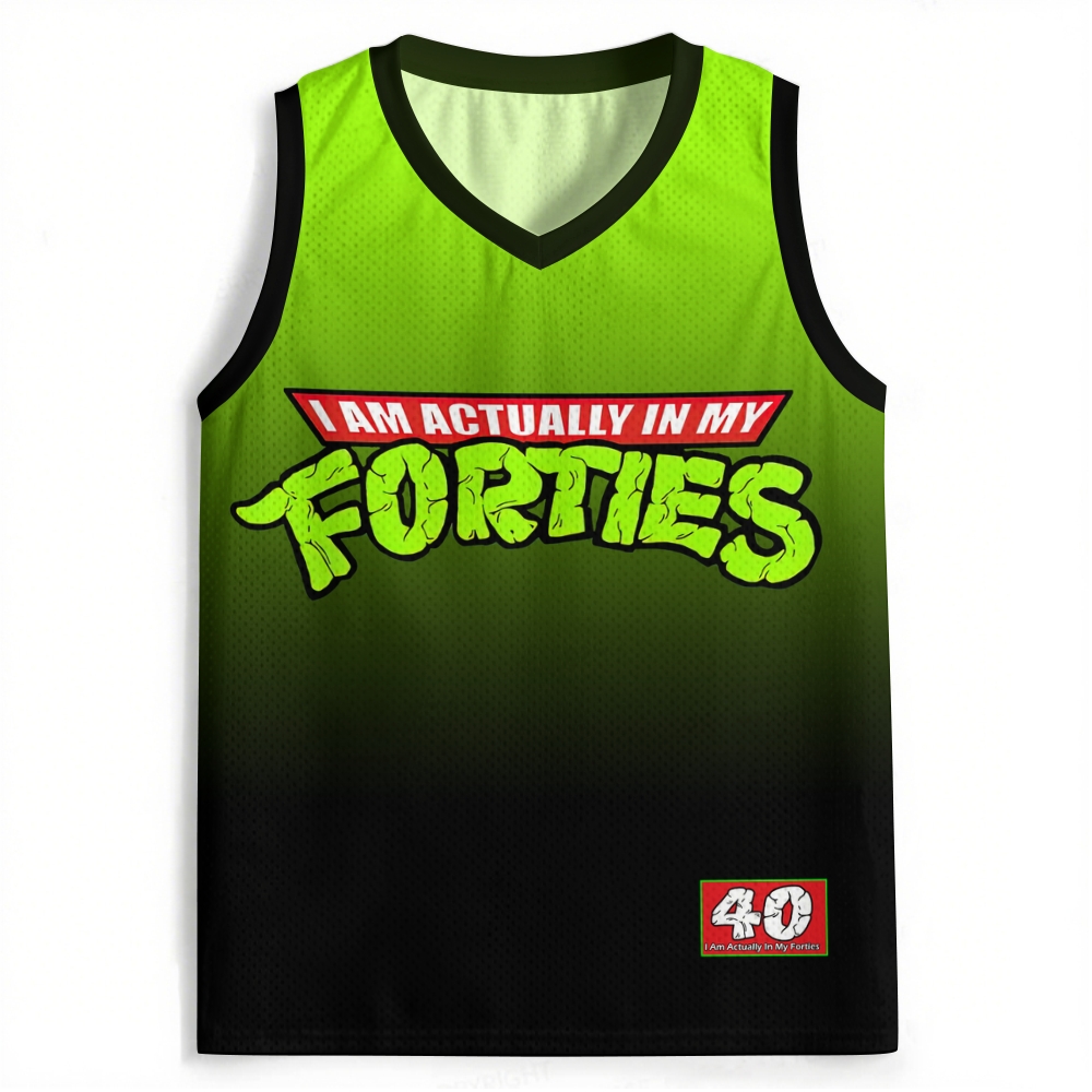 I Am Actually In My Forties Vintage Jersey Tank 