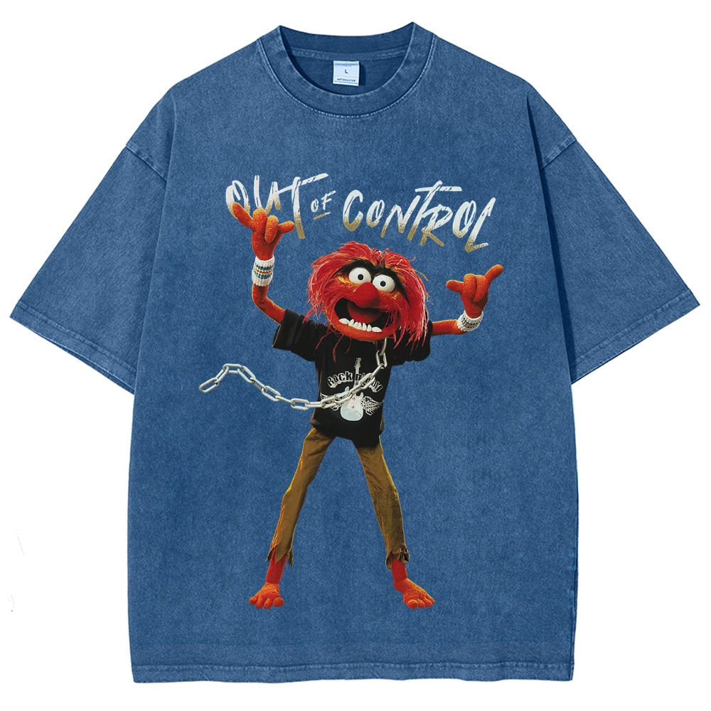 Rockstar Animal Puppet Graphic Washed T-Shirt