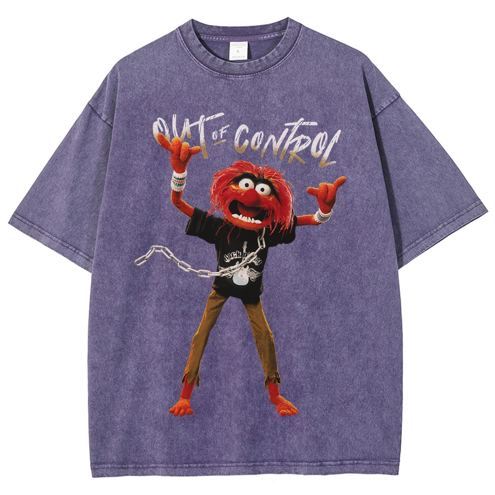 Rockstar Animal Puppet Graphic Washed T-Shirt