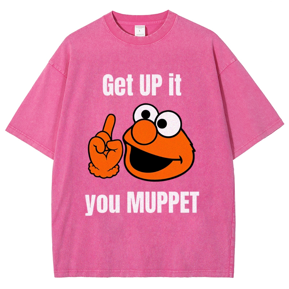 Sesame Street Character Sarcastic Quote Washed T-Shirt