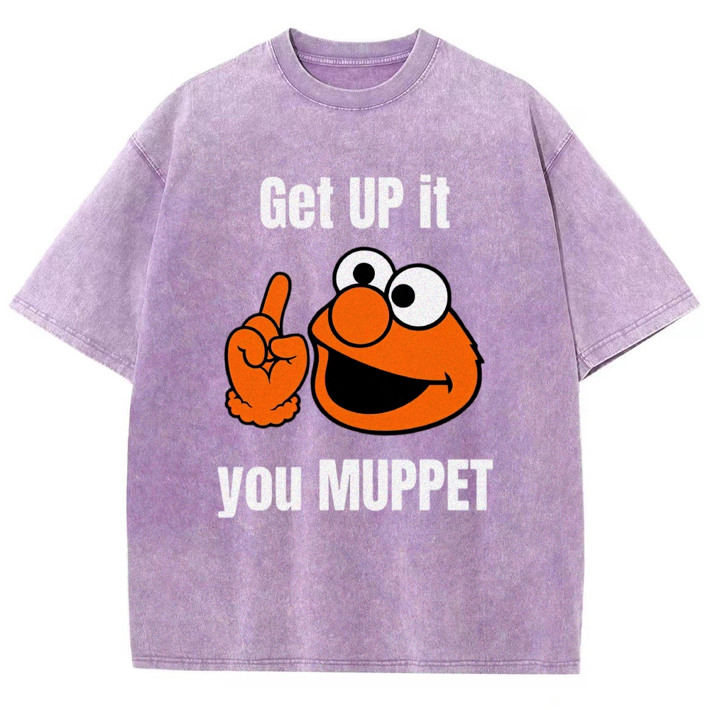 Sesame Street Character Sarcastic Quote Washed T-Shirt