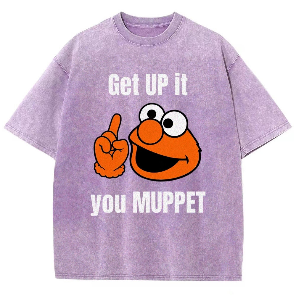 Sesame Street Character Sarcastic Quote Washed T-Shirt