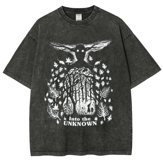 Forest Spirit Silhouette Vintage Washed T-Shirt