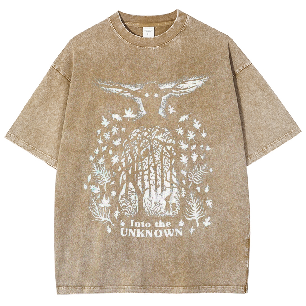 Forest Spirit Silhouette Vintage Washed T-Shirt