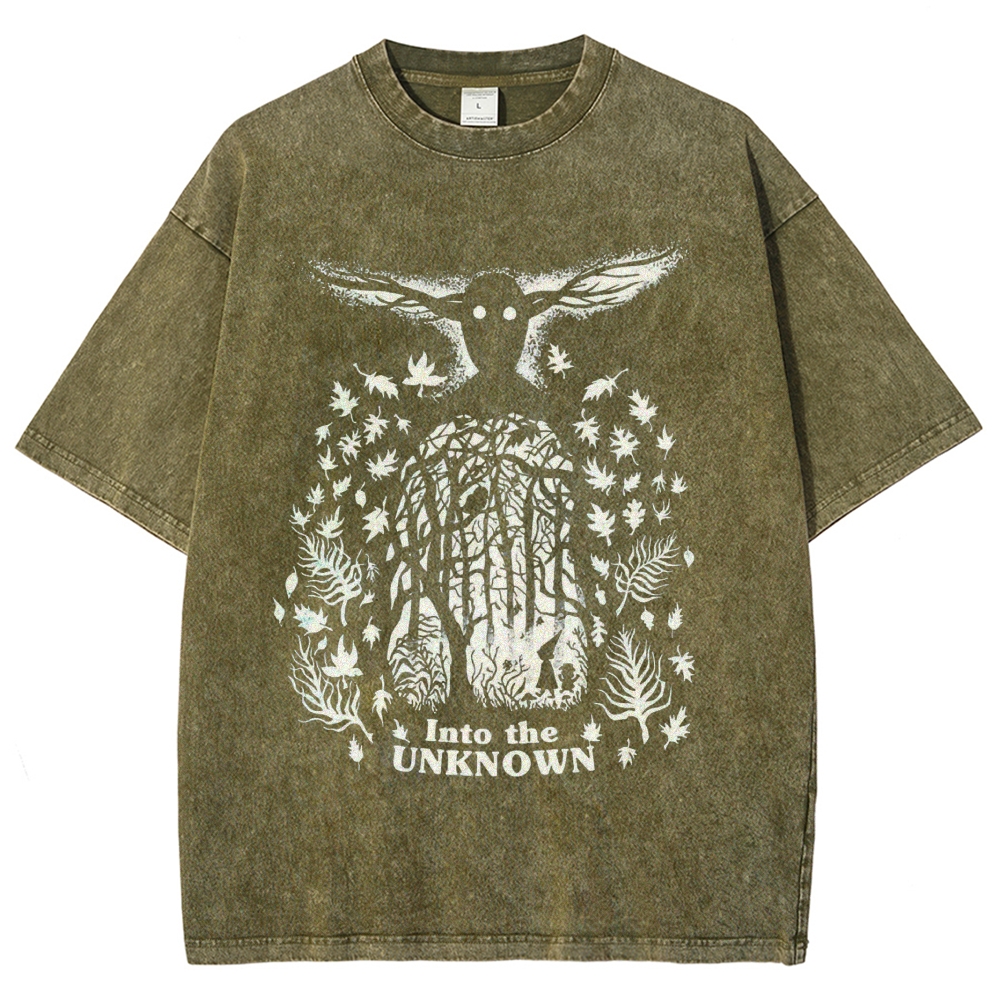 Forest Spirit Silhouette Vintage Washed T-Shirt