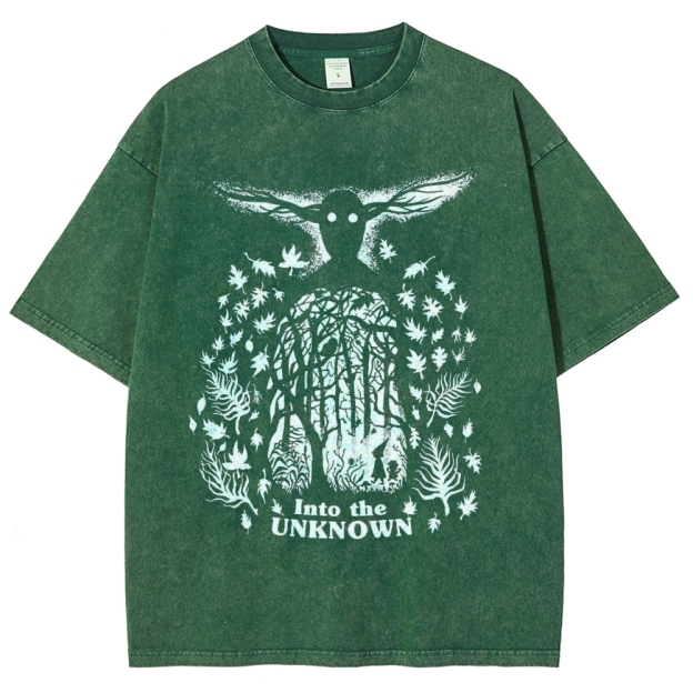 Forest Spirit Silhouette Vintage Washed T-Shirt
